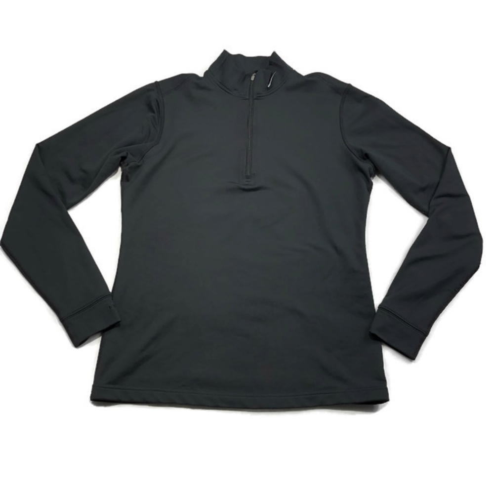 Nike Fit Dry Black Half Zip Pull Over Large